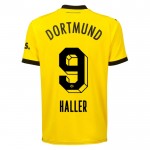 Günstige Fußballtrikots Borussia Dortmund Haller 9 Heimtrikot 2023-24 Kurzarm